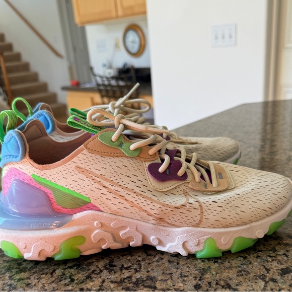 Nike React Vision Fossil running shoes women’s 10.5 - Picture 5 of 10